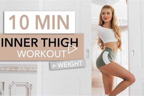 10 MIN INNER THIGH WORKOUT - tighten the inner part of your legs / Intense I Pamela Reif