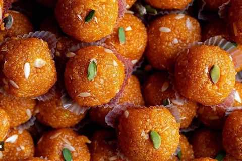 Craving something sweet? Try this healthy and high-protein motichoor laddoo recipe