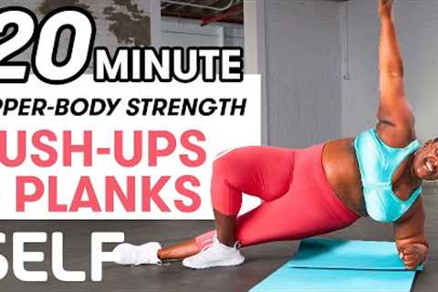 Upper Body Strength - Push-Ups and Planks (Chest Workout) - Class 4 | Sweat with SELF