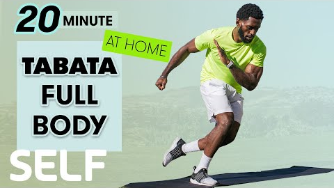 20-Minute Tabata Full-Body Workout - No Equipment at Home | Sweat with SELF