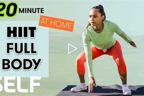 20-Minute HIIT Full-Body Workout with Cool Down - No Equipment at Home | Sweat with SELF