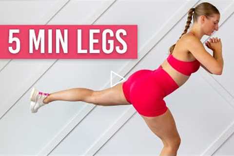 5 MIN LEAN LEGS WORKOUT (Intense & No Equipment)