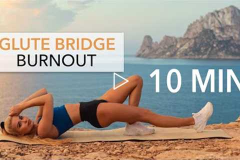 10 MIN GLUTE BRIDGE BURNOUT - Floor Workout, set your booty on fire I Pamela Reif