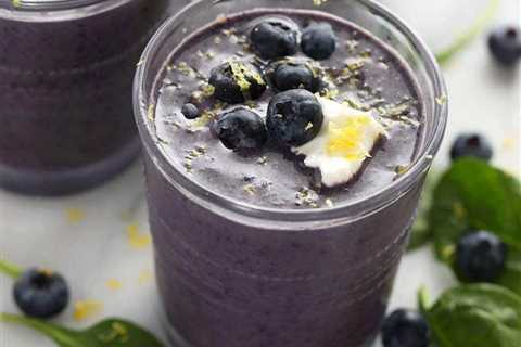 Blueberry Flaxseed Smoothie