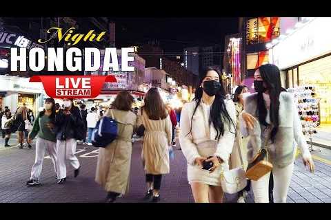 Come Back REAL TIME Live Walking Tour Seoul KOREA ❤️‍🔥 Hongdae, Seoul Night Walk | Seoul hot place