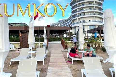 SIDE KUMKOY currently BEACH Relax WALK from STELLA ELITE to SEADEN TÜRKIYE #side #kumkoy #turkey