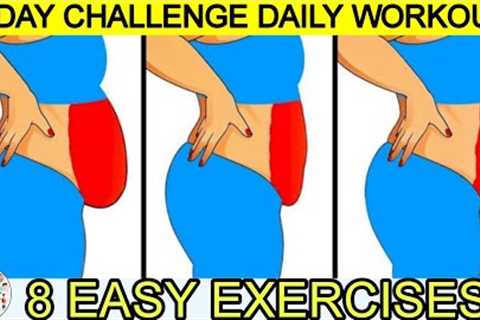 8 Easy Exercises Daily Workout 15 Days Weight Loss Workout Challenge #weightloss #exercise