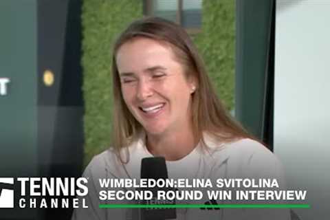 Elina Svitolina on Changes to Game Since Maternity Leave | 2023 Wimbledon Second Round Win Interview