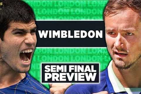 Alcaraz vs Medvedev | Wimbledon 2023 Semi Final | Tennis Talk Preview