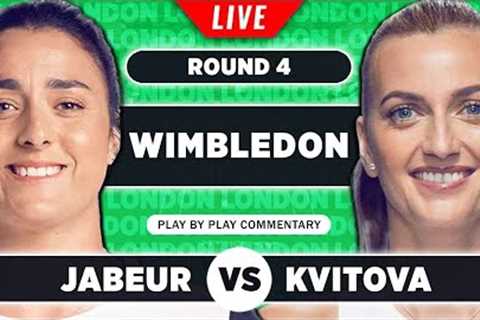 JABEUR vs KVITOVA | Wimbledon 2023 | LIVE Tennis Play-by-Play Stream