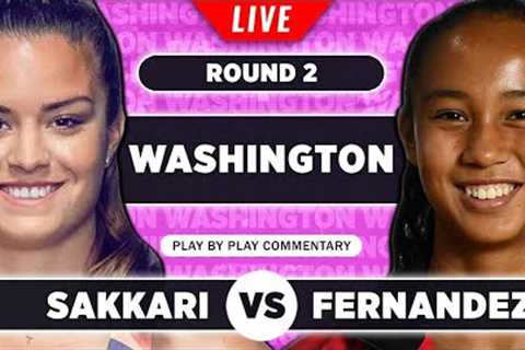 SAKKARI vs FERNANDEZ | WTA Citi Open 2023 | LIVE Tennis Play-by-Play Stream