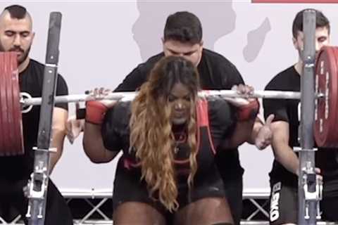 Sonita Muluh (+84KG) Squats All-Time World Record of 285.5 Kilograms (629.4 Pounds)