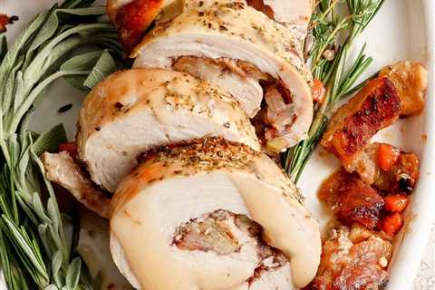 Thanksgiving Turkey Roulade with Italian Sausage Stuffing